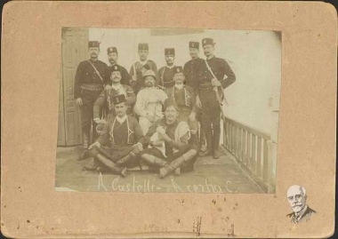 Σουβαρήδες (έφιπποι Κρήτες χωροφύλακες) στο Μιραμπέλλο Λασιθίου