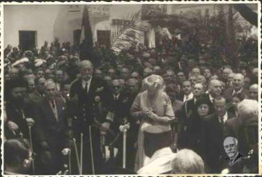 Ο Πρίγκηπας Γεώργιος στα αποκαλυπτήρια του Μνημείου της Μεταπολιτευτικής Επιτροπής στις Βρύσσες Αποκορώνου