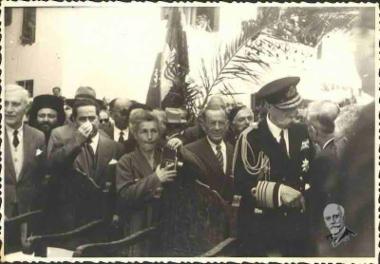 Ο Πρίγκηπας Γεώργιος στα αποκαλυπτήρια του Μνημείου της Μεταπολιτευτικής Επιτροπής στις Βρύσσες Αποκορώνου