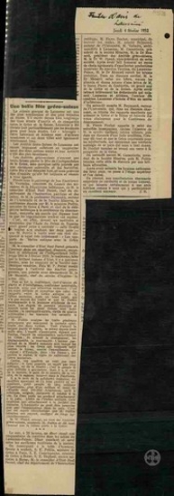 Une belle fête gréco-suisse.