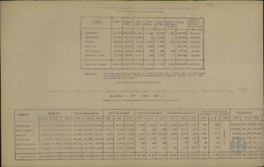 Στατιστικός πίνακας για το βιλαέτι της Ανδριανούπολης.