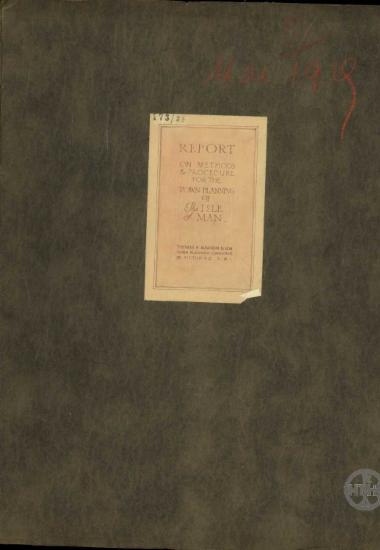 Έκθεση της Thomas H. Mawson & Son Sir Claude προς τον H.A. Hill με τίτλο 