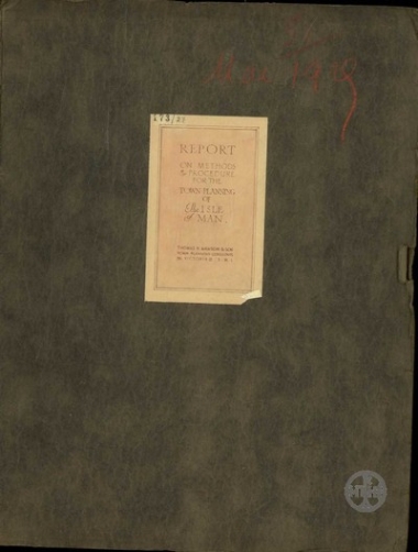 Έκθεση της Thomas H. Mawson & Son  Sir Claude προς τον H.A. Hill με τίτλο 