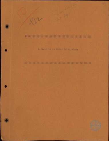 Έκθεση για το δάσος Καζ-Δαγά.