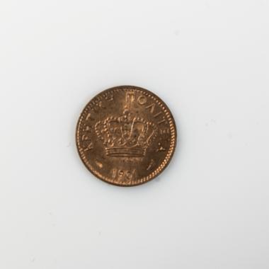 Νόμισμα του 1 λεπτού, της Κρητικής Πολιτείας (1901)