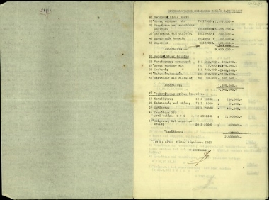 Προϋπολογισμός του Ι. Βιρβιδάκη σχετικά με το κόστος επισκευής της οικίας του Σ. Βενιζέλου στα Χανιά.