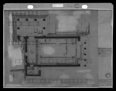 Κάτοψη φερόντων ικριωμάτων εργοταξίου στη βάση των εδράσεων