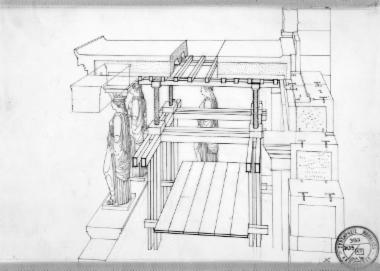 Πρόταση μεθόδου ανύψωσης της φατνωματικής οροφής της νότιας πρόστασης