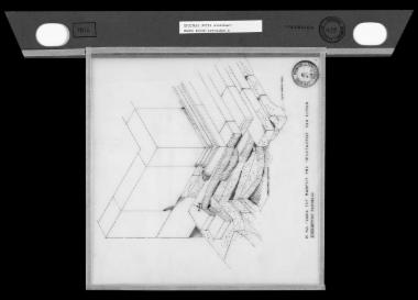 Αποτύπωση της νοτιοδυτικής γωνίας του βάθρου της νότιας πρόστασης