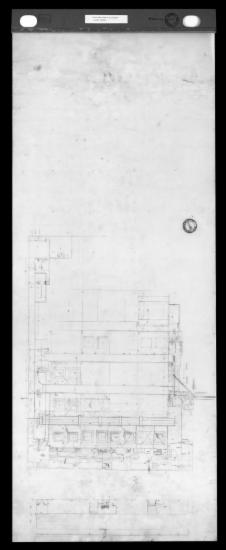 Αποτύπωση της οροφής της βόρειας πρόστασης με τις επεμβάσεις των ρωμαϊκών χρόνων και της αναστήλωσης Μπαλάνου