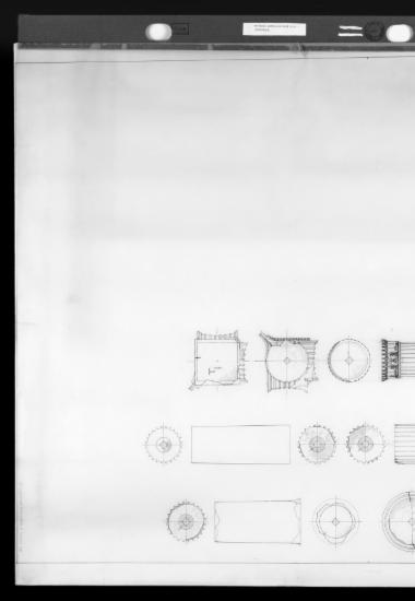 Αποτύπωση του βορειοανατολικού κίονα της ανατολικής πρόστασης