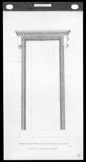 Γραφική αποκατάσταση του παραθύρου του ανατολικού τοίχου