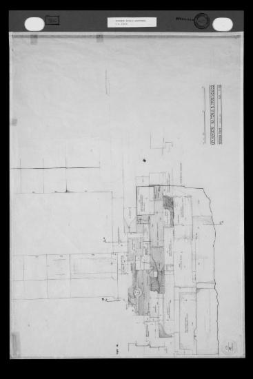 Αποτύπωση της εξωτερικής πλευράς της νοτιοδυτικής γωνίας της βόρειας πρόστασης
