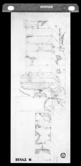 Αξονομετρική αποτύπωση του εσωτερικού της νοτιοδυτικής γωνίας